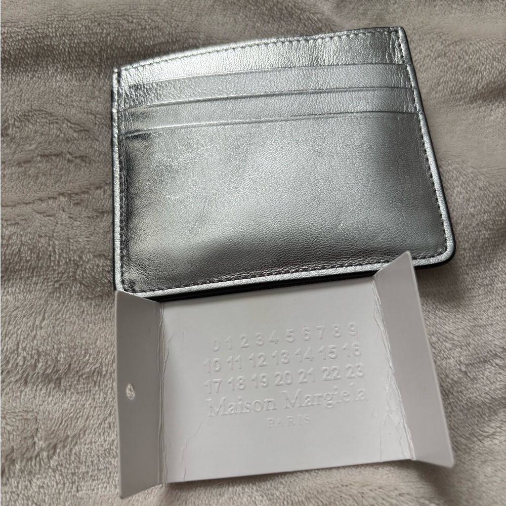 Maison Martin Margiela Metallic Silver Card Holder
